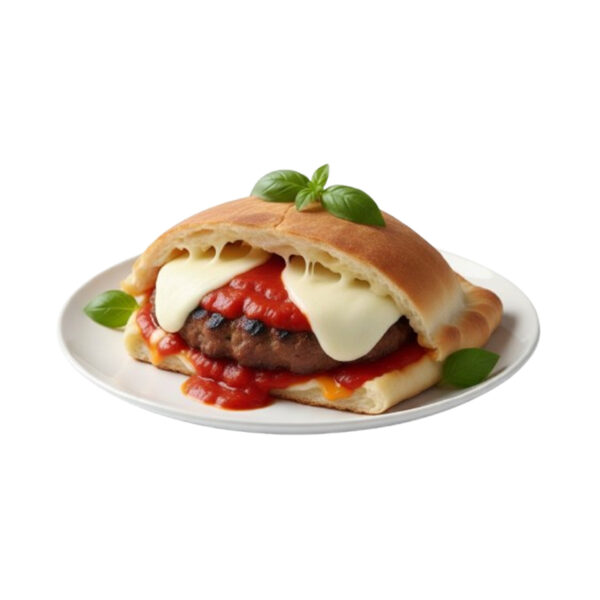 Burger Calzone (grilliert und gebacken)